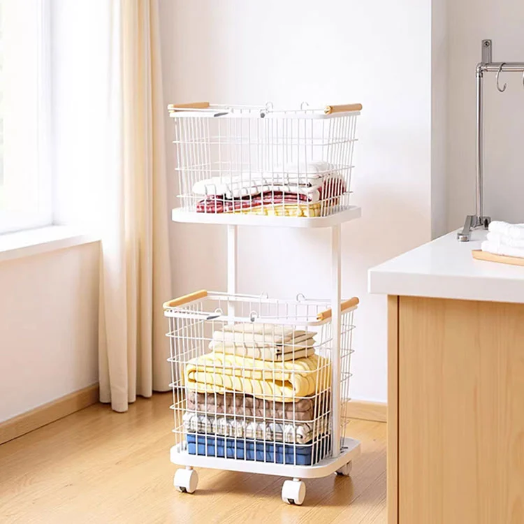Bathroom Storage Wesi Laundry Basket karo Wheels