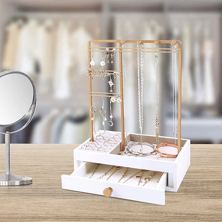 Desktop Metal Personal Jewelry Storage Rack