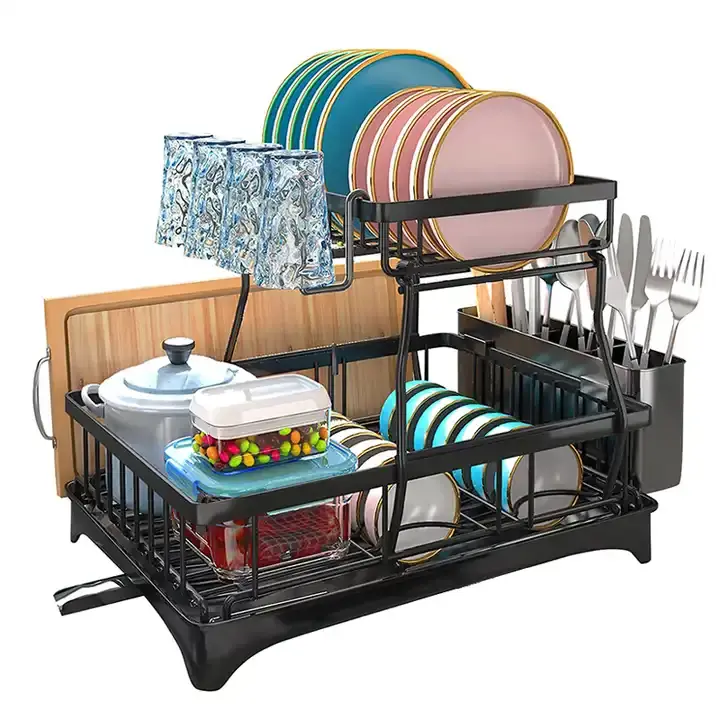 Metal Kitchen Countertop Dish Drying Rack