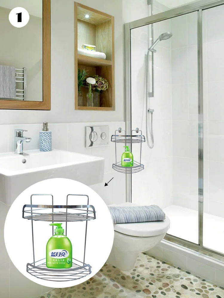 Bathroom Metal Corner Shelf