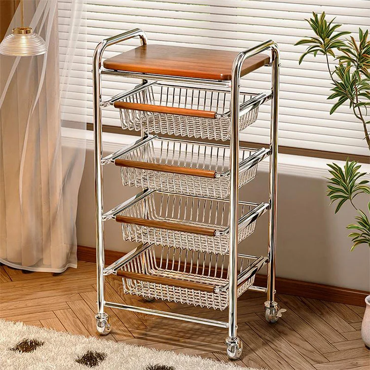 Multi-lapisan Metal Storage Trolley